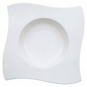Тарелка квадратная глубокая Villeroy & Boch NewWave 24х24 см премиум фарфор белый 10-2525-2709