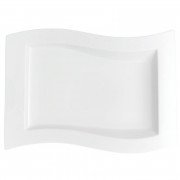 Тарелка плоская прямоугольная Villeroy & Boch NewWave 33х24 см премиум фарфор белый 10-2525-2699