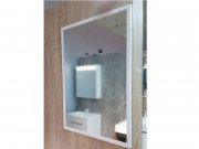 Зеркало в ванную комнату Fancy Marble 60х70 см белая рама 6070MW