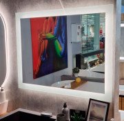 Зеркало в ванную комнату Fancy Marble Simi 135х80 см со светодиодной подсветкой Simi 135