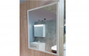 Зеркало в ванную комнату Fancy Marble 80х70 см алюминиевая рама 8070MA