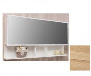 Дзеркальна шафа Fancy Marble Butterfly 80х12 см шпон дуба/білий профіль ШЗ-Бат2 8ш