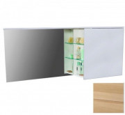 Зеркальный шкаф Fancy Marble Vivara 150х30 см левый с диодной подсветкой шпон дуба Vivara L Бш