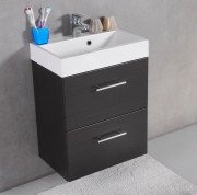 Тумба підвісна Fancy Marble Crete 54,3x36 см із раковиною UM-550 МДФ сірий ШН-22 С