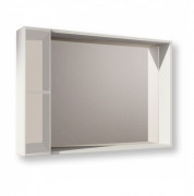 Зеркальный шкаф Fancy Marble 98,4х15,6 см с диодной подсветкой ДСП белый ШЗ-980 Б