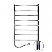 Электрический полотенцесушитель Navin Омега 530х800 левый сенсор с таймером нержавеющая сталь хром 10-015133-5380