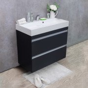 Тумба подвесная Fancy Marble Borneo 90x45,9 см с раковиной Ashley 900 МДФ серый Borneo 900 C Ash