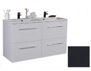 Тумба підвісна Fancy Marble Cuba 119,5 х45,4 см з раковиною Amelia 1200D МДФ сірий ШН-Am1200DC