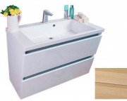 Тумба підвісна Fancy Marble Cyprus 85х50 см із раковиною Peggy 850C шпон дуба ШН Peggy ш