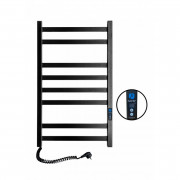Электрический полотенцесушитель Navin Авангард 480х800 левый Digital с таймером окрашенная сталь черный 12-228152-4880