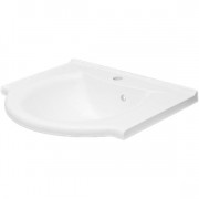 Раковина для ванної Fancy Marble Anna 60х47 см штучний камінь білий матовий 1506103