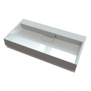 Раковина для ванної Fancy Marble Ashley 89,8 х45, 8 см штучний камінь білий матовий 2809103