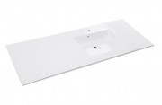 Раковина для ванной Fancy Marble Lauretta 150х50 см правая искусственный камень белый 5815401