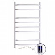 Рушникосушарка електрична Navin Блюз 480х800 ліва сенсор із таймером пофарбована сталь білий 12-006133-4880