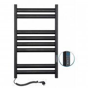 Рушникосушарка електрична Navin Ellipse 500х800 Digital ліва забарвлена сталь чорний муар 12-245152-5080