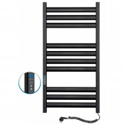 Рушникосушарка електрична Navin Ellipse 500х1000 Digital права забарвлена сталь чорний муар 12-245052-5010