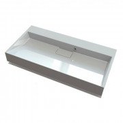 Раковина для ванной Fancy Marble Ashley 89,8х45,8 см искусственный камень белый матовый 2809103