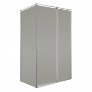 Душова кабіна Volle Leon раздвіжная120х90 см хром/тоноване скло 10-22-244glass