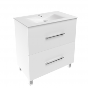 Тумба з раковиною Volle Nemo New 80 см для підлоги МДФ/ДСП білий 15-17-81N