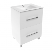 Тумба з раковиною Volle Nemo New 60 см для підлоги МДФ/ДСП білий 15-17-61N