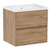 Тумба с раковиной Volle Teo 65 см подвесная ДСП дуб Готланд 15-88-610Dr