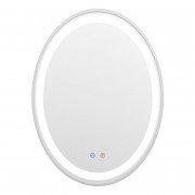 Дзеркало у ванну кімнату Volle 60х80 см з підсвічуванням диммером і підігрівом брашірованний нікель 16-40-600S