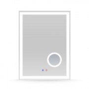 Зеркало в ванную комнату Volle 60х80 см подсветка/диммер/подогрев/линза 5X 16-13-600M