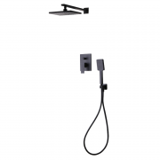 Душова система прихованого монтажу Volle De la Noche чорний 10-40-9400-black