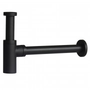Сифон для раковини Volle з циліндричної колбою латунь матовий чорний 9000.094204