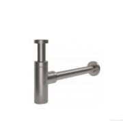 Сифон для раковины Volle с цилиндрической колбой латунь матовый никель 9000.094202