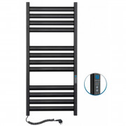 Рушникосушарка електрична Navin Ellipse 500х1200 Digital лівий забарвлена сталь чорний муар 12-245152-5012