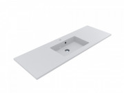 Раковина Fancy Marble Linda 150х50 см штучний камінь білий матовий 9515103