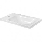 Раковина для ванної Fancy Marble Linnea 50х25 см штучний камінь білий матовий 1805103