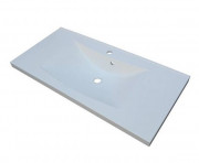 Раковина для ванной Fancy Marble Lucia 100х48 см искусственный камень белый матовый 1310103