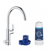 Змішувач для кухні з підключенням до фільтру Grohe Blue Pure Eurosmart bundle 123757KE (31722000 + 40547001 + 64508001)