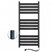 Рушникосушарка електрична Navin Ellipse 500х1200 Digital правий забарвлена сталь чорний муар 12-245052-5012