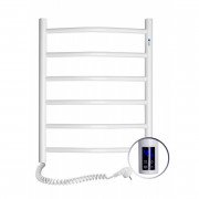Электрический полотенцесушитель Navin Камелия 480х600 левый сенсор с таймером окрашенная сталь белый 12-007133-4860