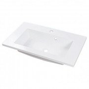 Раковина для ванной Fancy Marble Josefine Slim 69,8х39,8 см искусственный камень белый матовый 5507103