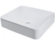 Раковина для ванной Fancy Marble Kim 44,7х37,7 см искусственный камень белый матовый 5004103