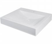 Раковина для ванной Fancy Marble Lily 70х50 см искусственный камень белый матовый 4207103