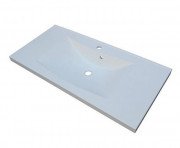 Раковина Fancy Marble Lucia 100х48 см штучний камінь білий матовий 1310103