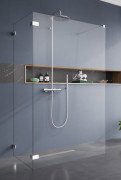 Душова перегородка фронтальна частина Radaway Euphoria Walk-in VI 90 см хром/прозоре скло 383171-01-01