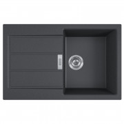 Мийка для кухні Franke Sirius 2.0 S2D 611-78 78х50 см Tectonite чорний 143.0621.190