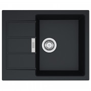 Мийка для кухні Franke Sirius S2D 611-62 62х50 см Tectonite чорний 143.0627.288