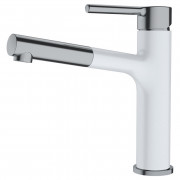 Змішувач для кухні Franke Centro з лійкою що висувається білий 115.0621.549