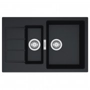Мийка для кухні Franke Sirius S2D 651-78 78х50 см Tectonite чорний 143.0632.385