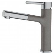 Смеситель для кухни Franke Centro с выдвигающейся лейкой серый камень 115.0621.548