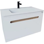 Тумба под раковину Radaway Laura 100 подвесная ДСП/МДФ белый глянец M01100-01-01