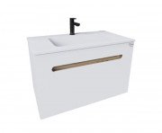 Тумба под раковину Radaway Laura 80 подвесная ДСП/МДФ белый глянец M01080-01-01