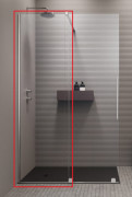 Неподвижная стенка душевой двери Radaway Furo Walk-in 150 74.4х200 см прозрачное стекло 10110744-01-01
